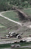 Tracks of crashed FedEx boeing 727