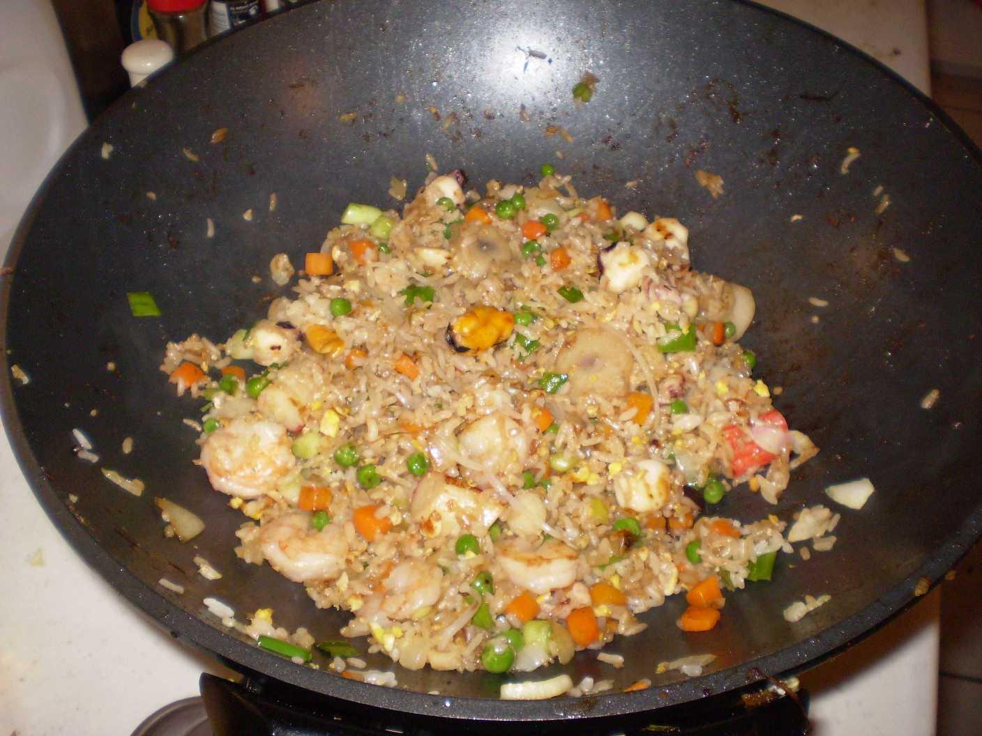 Seafood fried rice by David Stewart